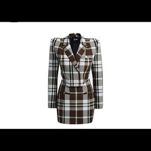 IVY PARK GLEN PLAID DRESS